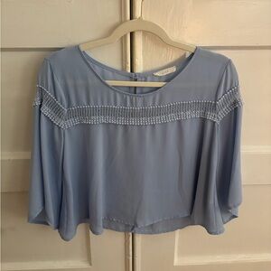 Sky blue lush blouse